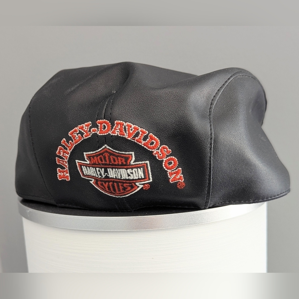 NWOT Vintage Y2K Baby  Harley-Davidson "Born To Ride" Black Beret/Hat/Cap